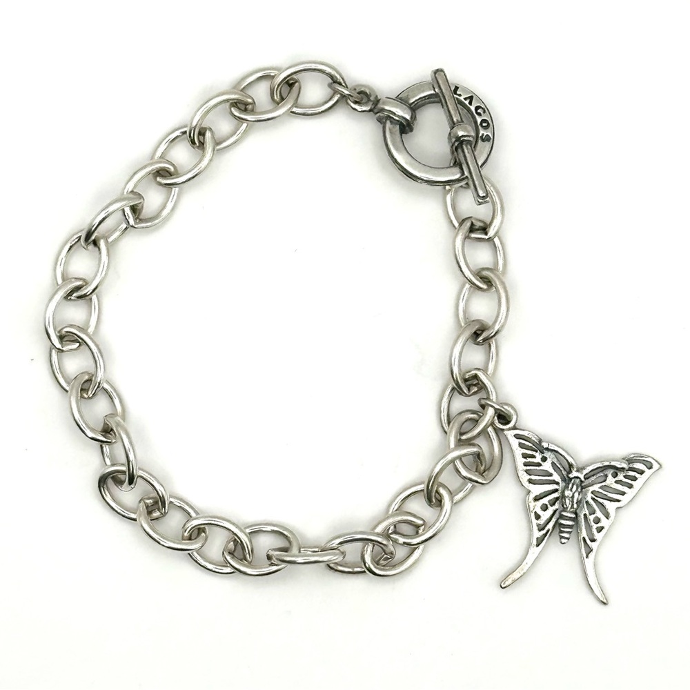 Lagos Sterling Silver Butterfly Charm Bracelet